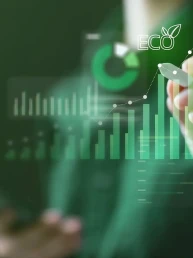 imagine cu simboluri de reciclare si amprenta ecologica