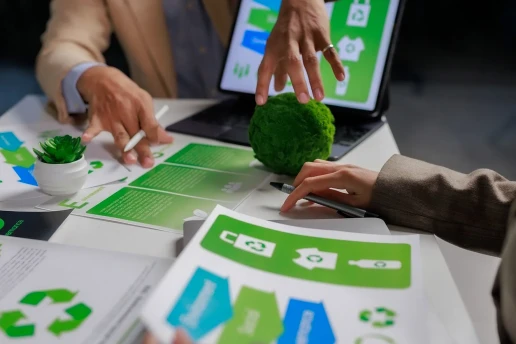Imagine cu implementarea procedurilor de reciclare în companie